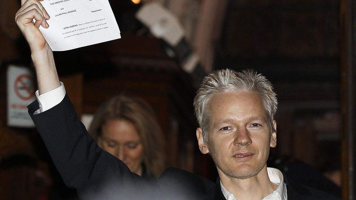 Ein Bild aus dem Jahr 2011: Julian Assange