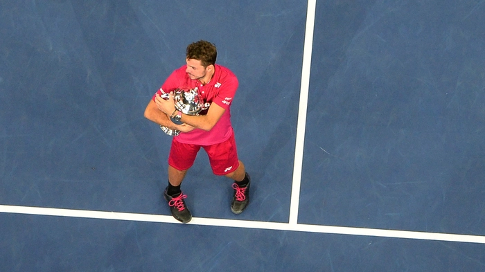 Glücklicher Gewinner. Stan Wawrinka sicherte sich in New York seinen dritten Grand-Slam-Titel nach den Australian Open 2014 und den French Open 2015.