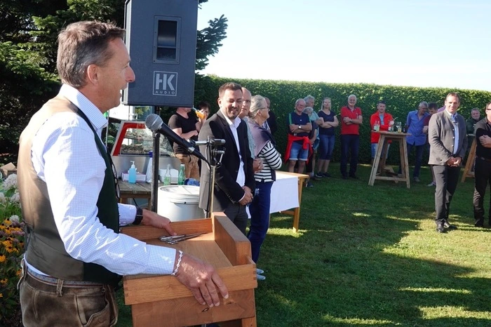 LAbg. Andreas Kinsky freute sich über den weiteren Ausbau des Geh- und Radweges in seiner Heimatgemeinde und gratulierte im Namen des Landeshaupmannes Schützenhöfer.
