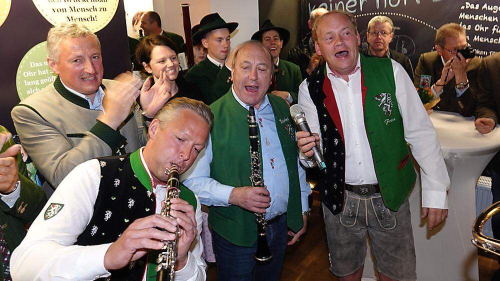 Stoanis und Edlseer musizierten im Klangtunnel in Birkfeld