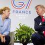 Angela Merkel mit Donald Trump