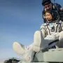 Christina Koch bei ihrer Rückkehr von der ISS