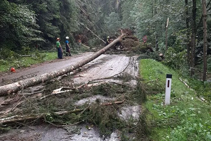 Und so sah es aus, als die Einsatzkräfte aufräumten.