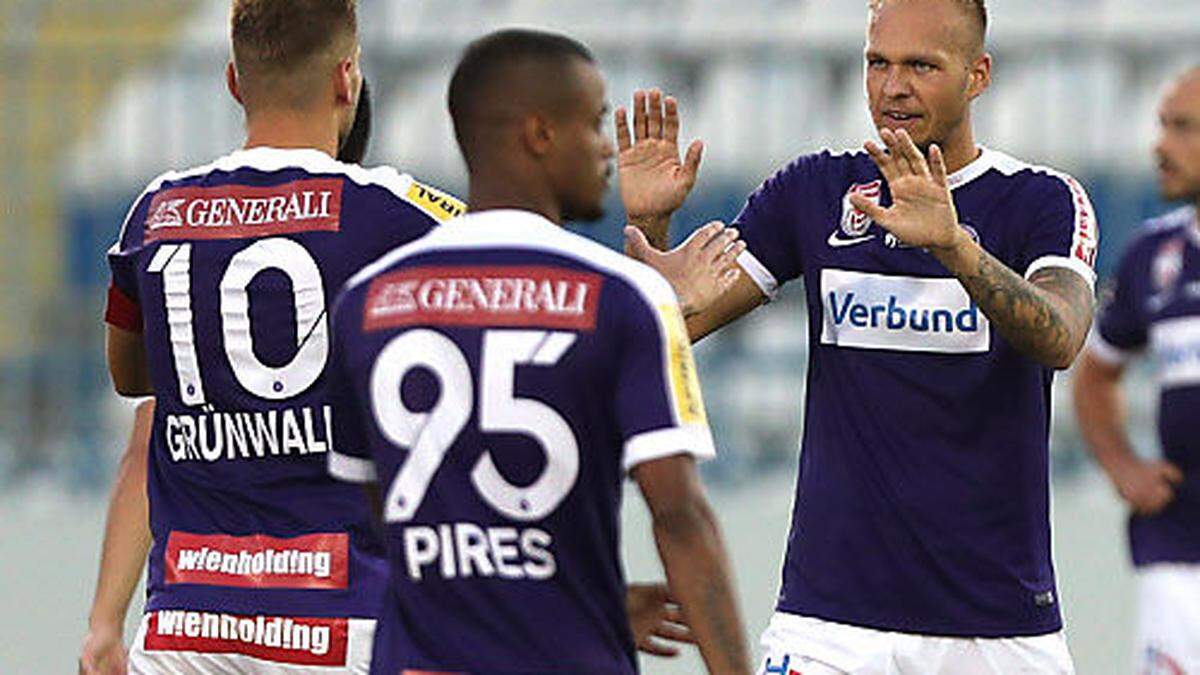 Raphael Holzhauser war mit seinem Elfmeter-Tor der Matchwinner für die Austria.