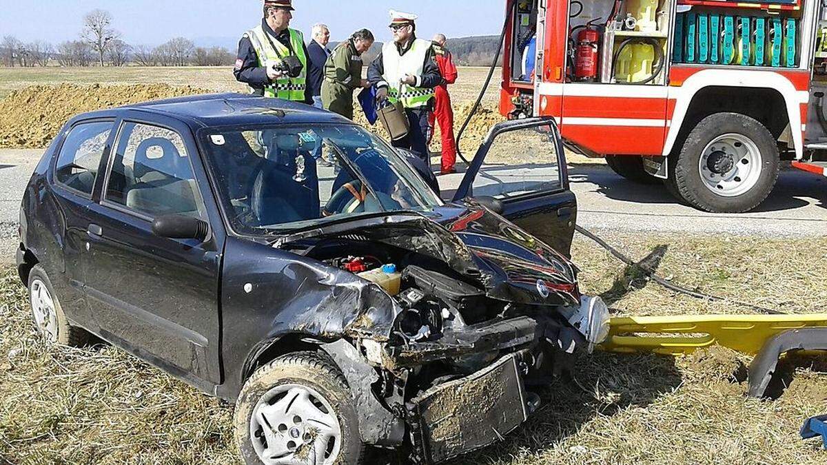 Die Feuerwehr Bad Blumau, Polizei und Rettung waren im Einsatz