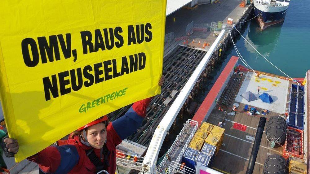 Greenpeace besetzte OMV-Schiff