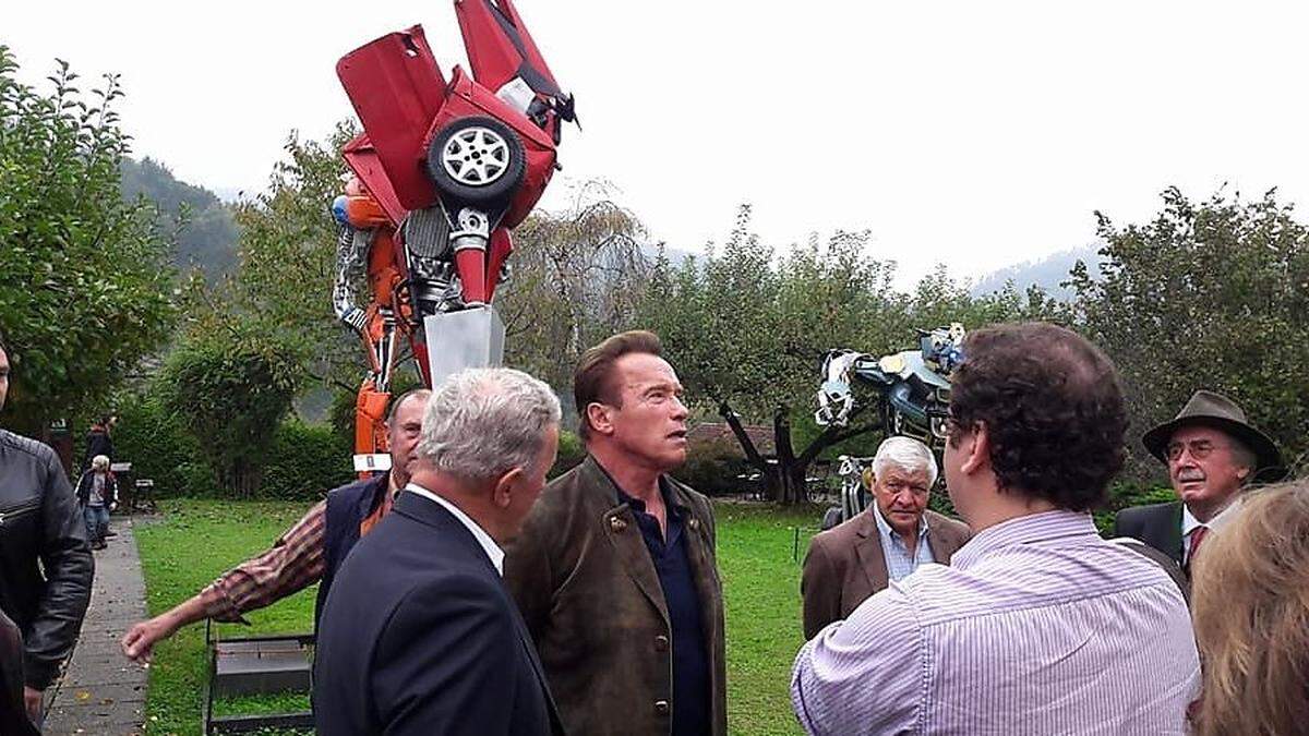 Arnold Schwarzenegger war kurz in Thal