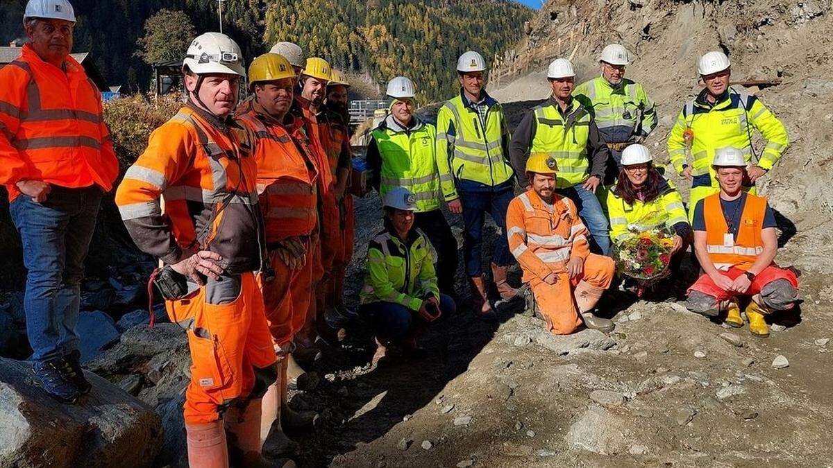 Landesrätin Sara Schaar besuchte am Sonntag die Baustelle des Kraftwerks Obervellach II