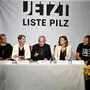 Peter Pilz und seine Kandidatin: Juristin Susanne Giendl, Maria Stern, Daniela Holzinger und Martin Balluch.