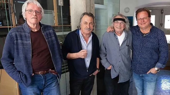 Günter Timischl, Gert Steinbäcker, Schiffkowitz und Ewald Pfleger