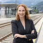 Michaela Huber am Liezener Bahnhof: "Es tut jedem ÖBBler weh, wenn etwas nicht funktioniert"