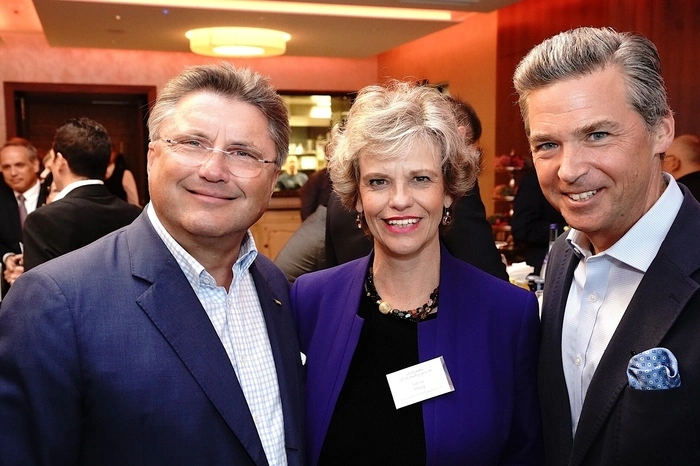 Karlheinz Strauss, Vorstandsvorsitzender der Porr AG, Sabine Haag, Generaldirektorin des Kunsthistorischen Museums, sowie Andreas Gnesda, Präsident des Österreichischen Gewerbevereins.