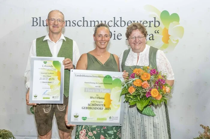 Die Gemeinde Fischbach bekommt Platin in der Kategorie „Schönstes Gebirgsdorf“