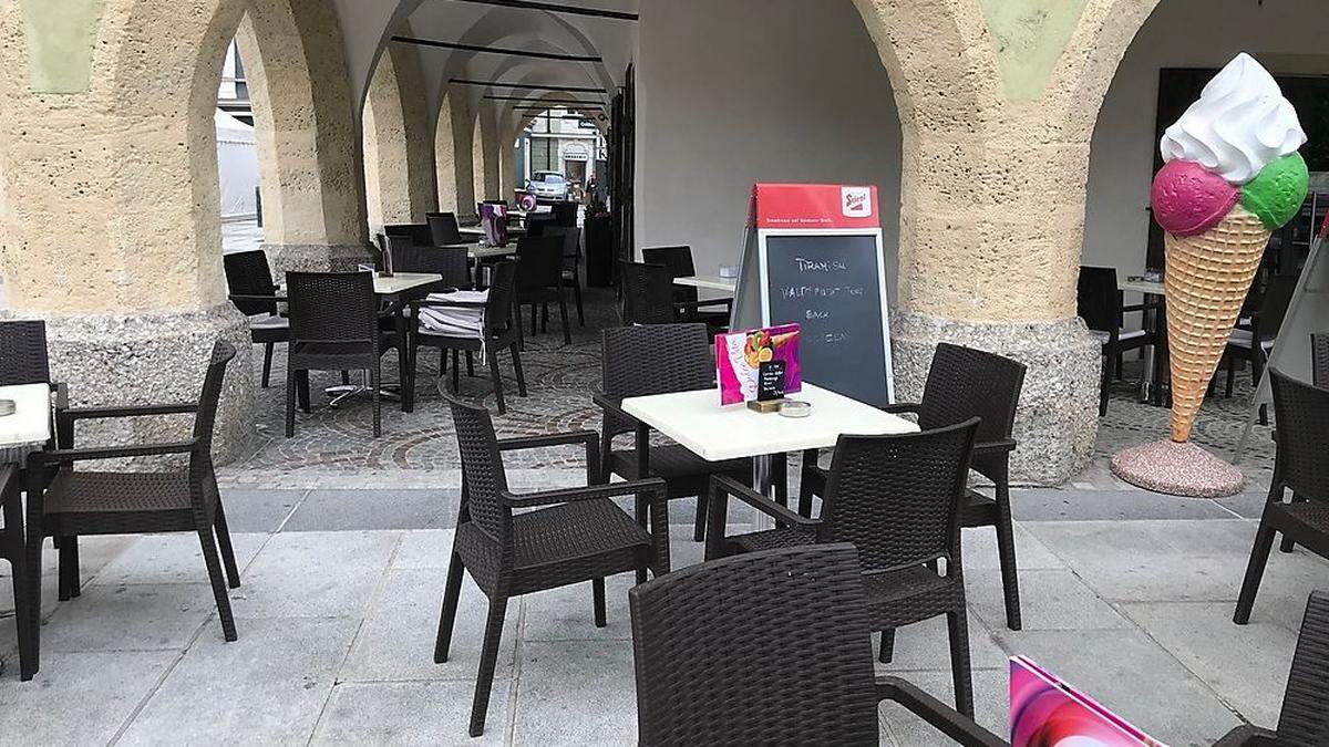 Der Gastgarten der Gelateria Dolce Vita in Völkermarkt zählt bereits zu den Nominierten