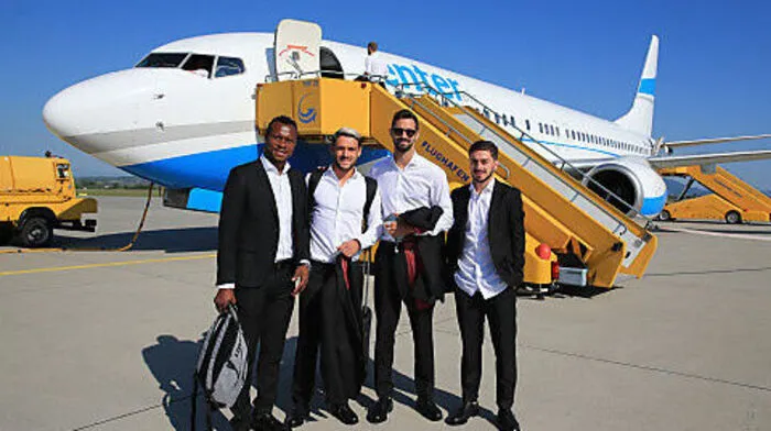 Von links nach rechts: Emeka Friday Eze, Emanuel Sakic, Anastasios Avlonitis und Otar Kiteishvili