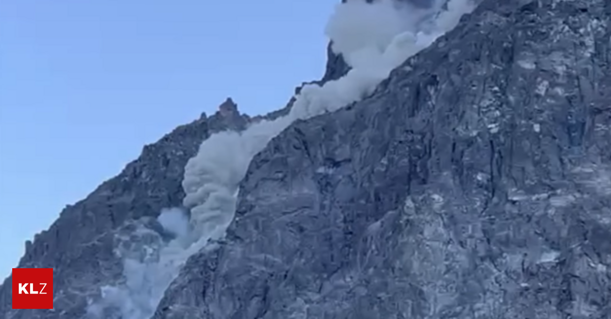 Felssturz am Monviso löste gewaltige Staubwolke aus | Kleine Zeitung