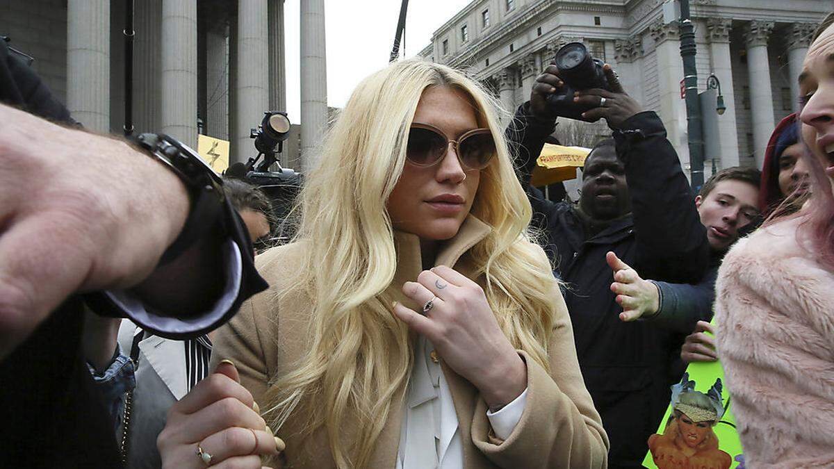 US-Sängerin Kesha nach einem Termin vor Gericht