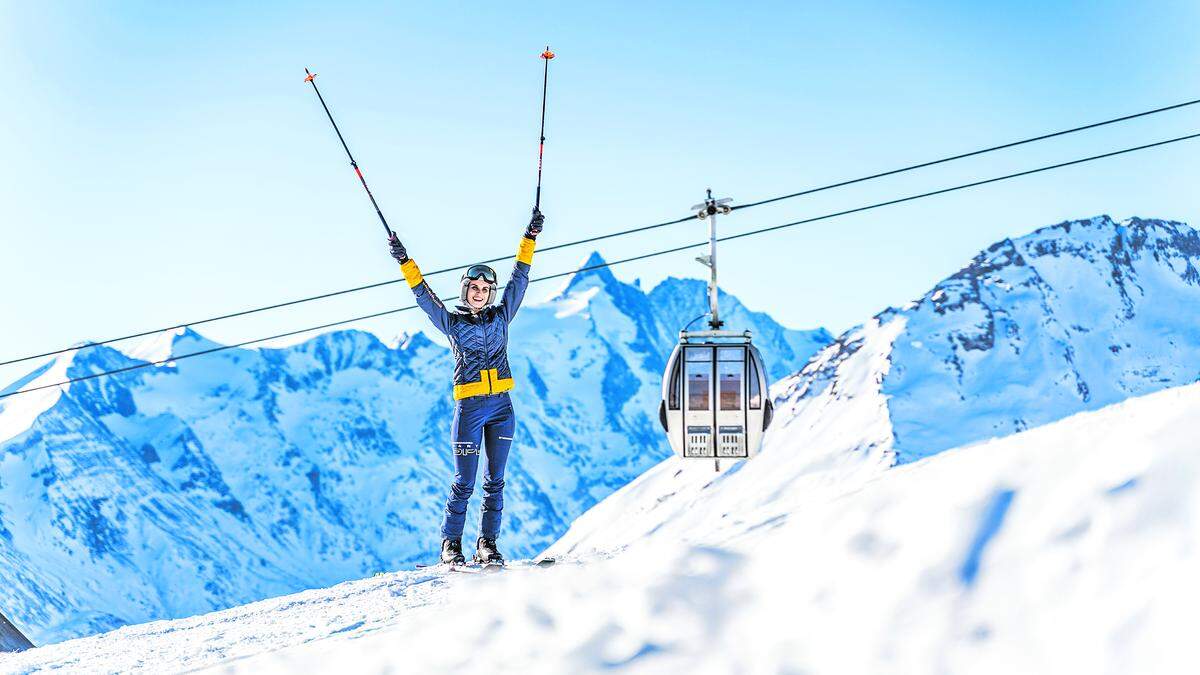 Die Bedingungen im Skigebiet Grossglockner/Heiligenblut lassen Freerider-Herzen höherschlagen