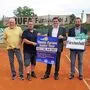 TC JUFA-Fürstenfeld-Obmann Manfred Abraham mit Sportausschussobmann Christian Sommerbauer, Bürgermeister Franz Jost und Tourismusvorsitzenden Markus Jahn (v.l.)