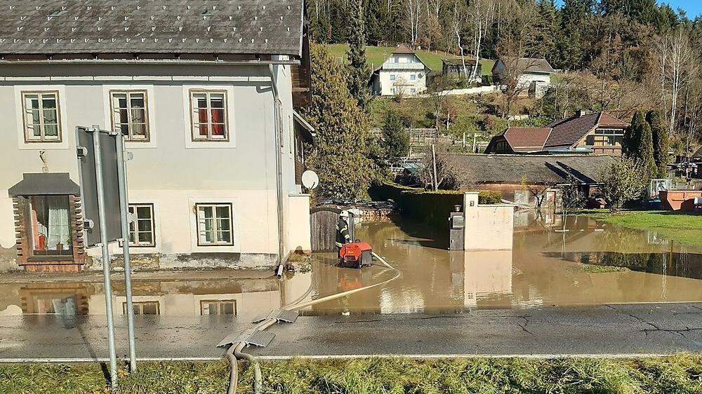 Einsatz beim 30-jährlichem Hochwasser im November 2019 