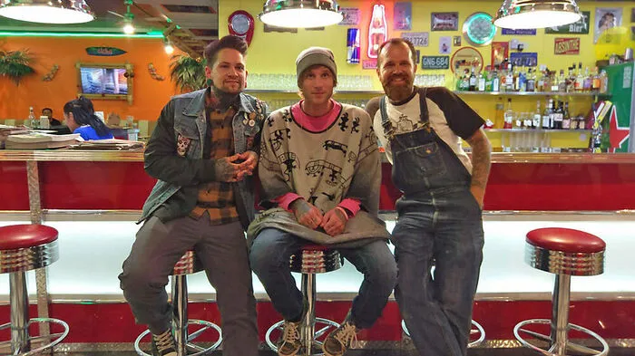 Matthias Copony (Barbershop), Sandro Werbanschitz (Asna Creative) und Andreas Reisinger (Tattoo und Diner)
