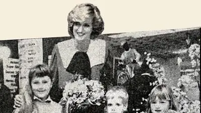 Im April 1986 besuchte eine Lady Di-Doppelgängerin Villach