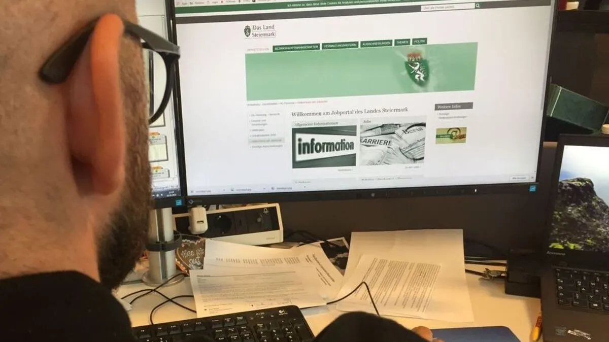Das Job-Portal informiert über alle offenen Stellen beim Land Steiermark
