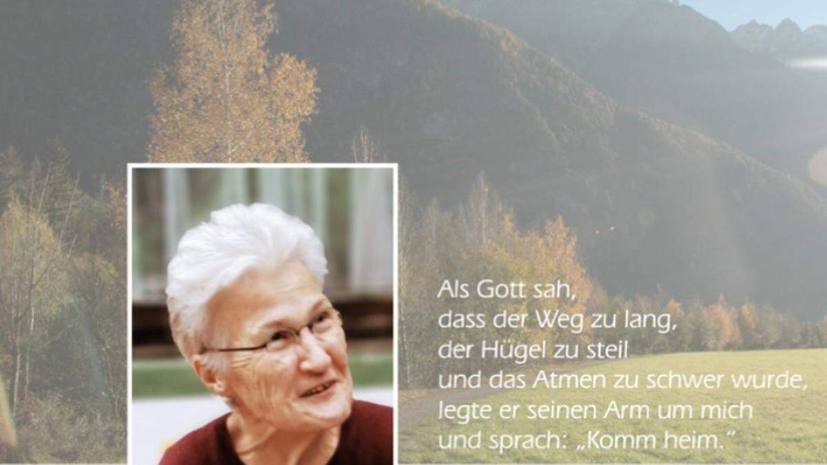 Annelies Winkler ist im Alter von 81 Jahren verstorben