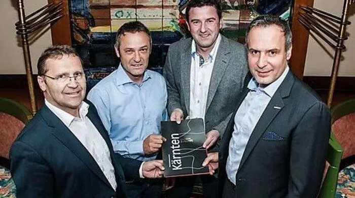Von links: Karl Markut, Heinz Hochegger, Adi Streit und Ernst Vallant	