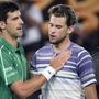 Novak Djokovic und Dominic Thiem 2020 bei den Australian Open