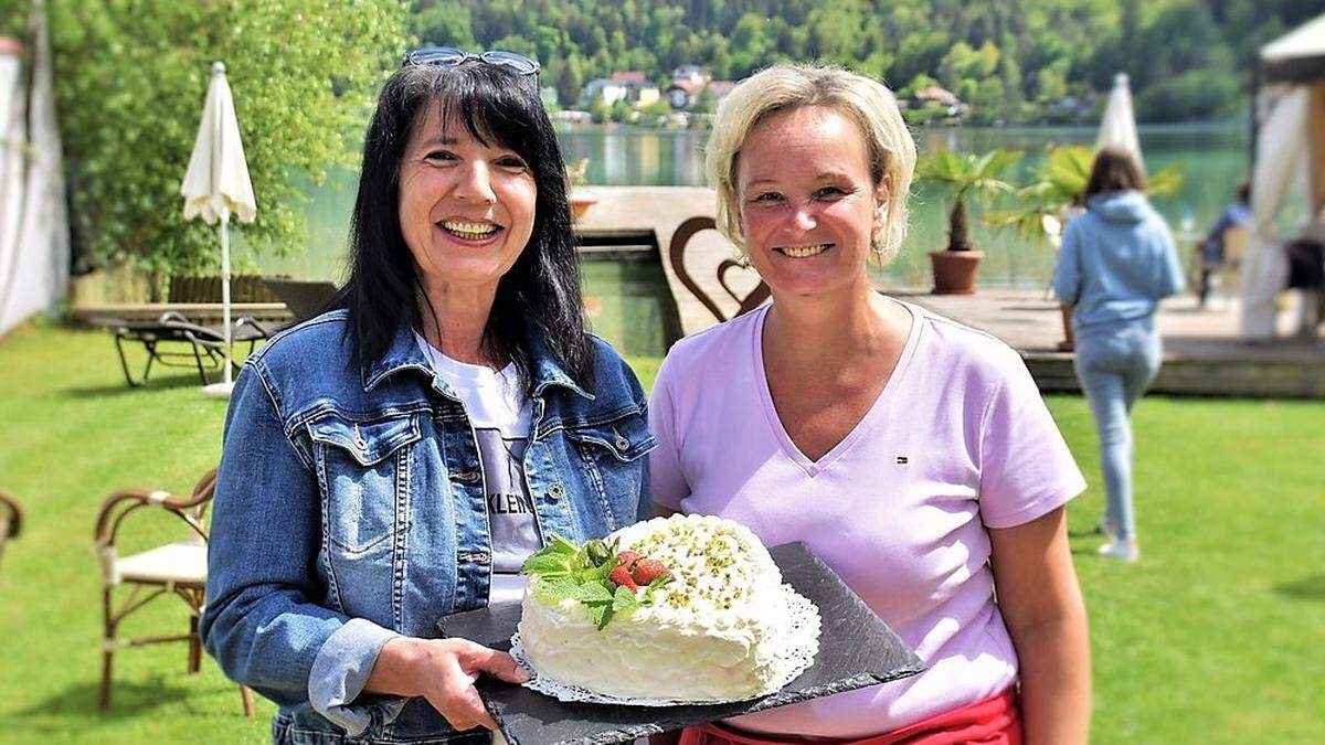 Mehlspeise und Muttertagsjause gibt es im Restaurant Silvia am Klopeiner See