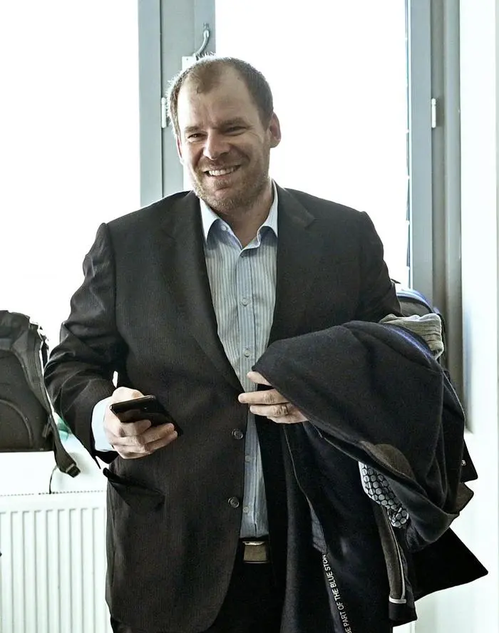 ABD0033_20190117 - WIEN - ÖSTERREICH: (v.l.), Anwältin Maria Windhager, Rudolf Fußi anl. eines Gerichtstermins mit FPÖ-Obmann Heinz Christian Strache wegen Unterlassung am Donnerstag, 17. Jänner 2019 in Wien. - FOTO: APA/HANS PUNZ