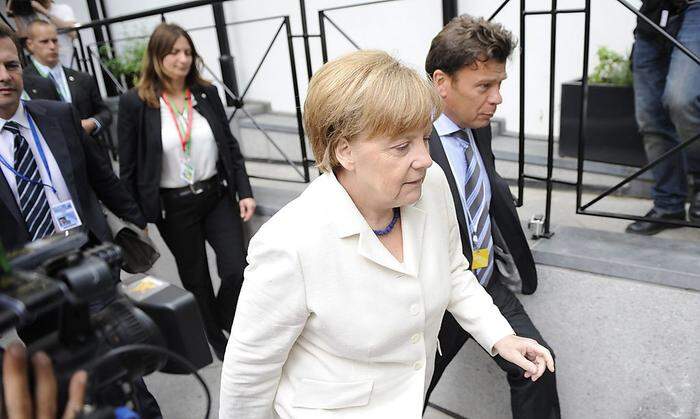 Angela Merkel in Brüssel eingetroffen
