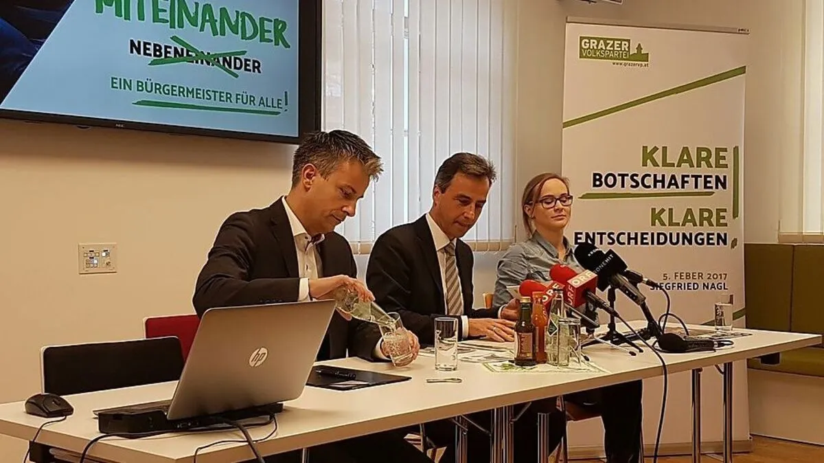 ÖVP-Team: Kurz Hohensinner, Siegfried Nagl, Anna Hopper
