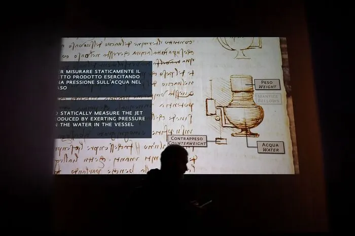 Die Handschrift auf 18 eng in Spiegelschrift beschriebenen und mit vielen Zeichnungen versehenen, zu 72 Seiten gefalteten Doppelblättern hatte der italienische Renaissance-Maler und Bildhauer zwischen 1506 und 1510 verfasst.