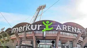 Blick auf die „Merkur Arena“ in Graz