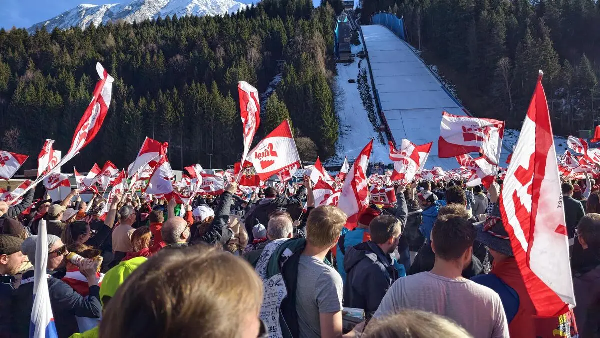 Ein Fahnenmeer am Kulm