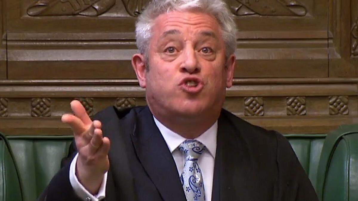 John Bercow, Fels in der Brandung - aber selbst er ist im Augenblick ratlos