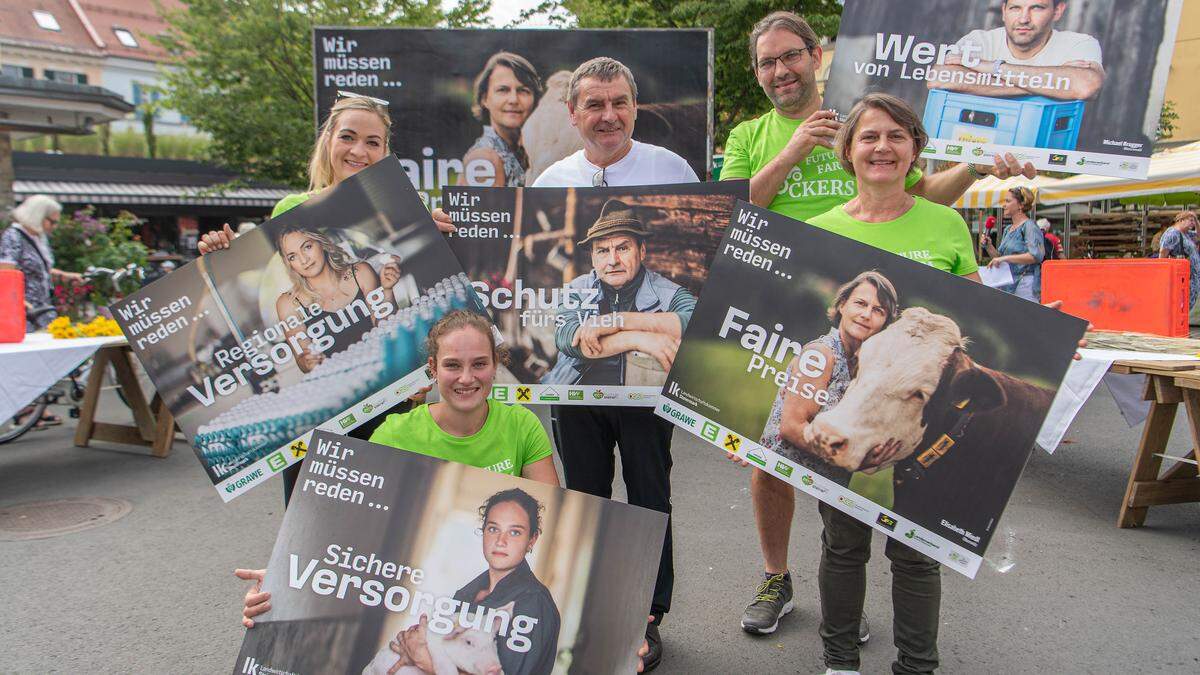 Lisa Pazek, Elisa Neubauer, Franz Kreuzer, Michael Krogger und Elisabeth Miedl werden künftig auf vielen Plakaten zu sehen sein