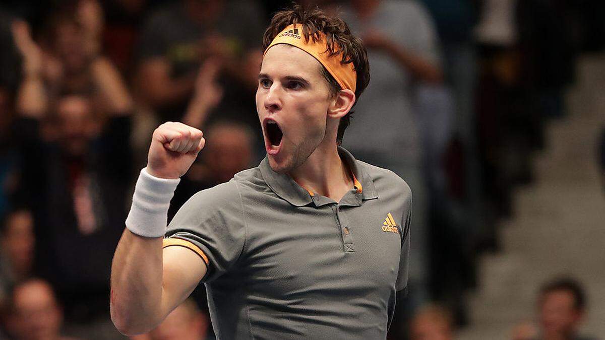 Dominic Thiem jubelt über den Finaleinzug