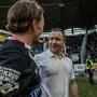 GRAZ,AUSTRIA,24.MAY.25 - SOCCER - ADMIRAL Bundesliga, championship group, SK Sturm Graz vs Wolfsberger AC. Image shows Stefan Hierlaender (Sturm) during an interview with sky. Keywords: beer shower.  
Photo: GEPA pictures/ Matthias Trinkl