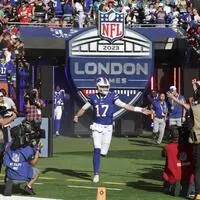 Die Buffalo Bills rund um Quarterback Josh Allen waren 2023 in London zu sehen