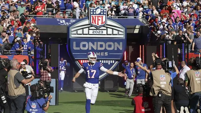 Die Buffalo Bills rund um Quarterback Josh Allen waren 2023 in London zu sehen