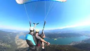 Der Tandemflug über Ossiach bietet einen grandiosen Ausblick