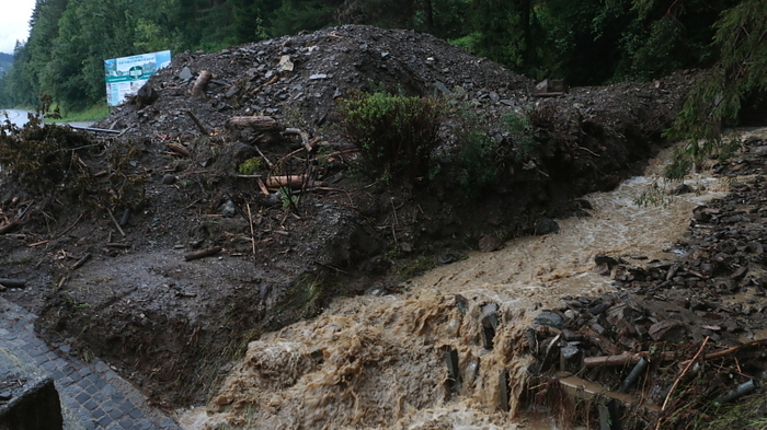 Bereits zum dritten mal innerhalb von 13 Tagen ging über die Gemeinde Kainach bei Voitsberg ein schweres Unwetter mit Starkregen nieder. Und wiederum waren die Ortsteile Gallmannsegg und Kohlschwarz am ärgsten betroffen.