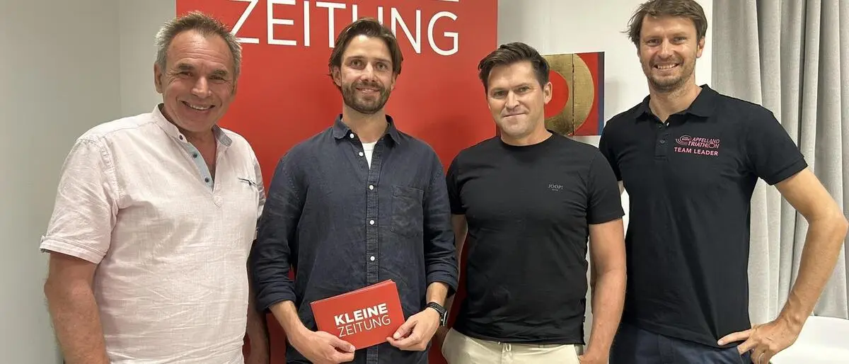 Josef Lind, Kleine-Redakteur Moritz Weinstock, der auch durch den Abend führte mit Andreas Gratzer und Christoph Schlagbauer