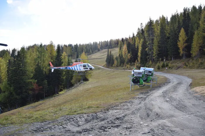 Hubschrauber im Anflug