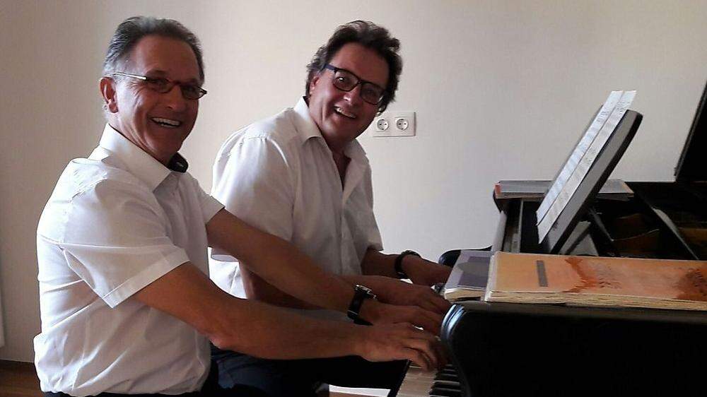 Alexander Telesko und Wolfgang Gradischnig am Klavier