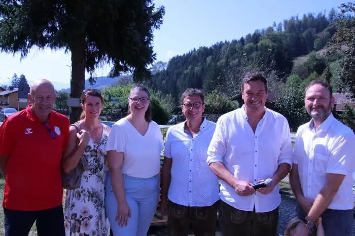Bürgermeister Jochen Bocksruker (Bärnbach) und Vizebürgermeister Bernd Gratzer (Kainach) begrüßten die Gäste.