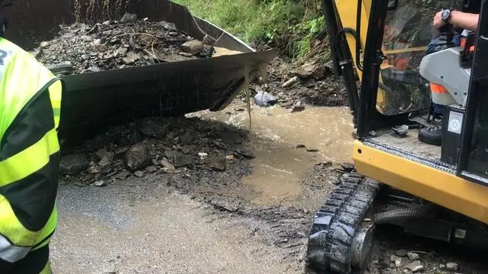 Die Feuerwehr Stadl an der Mur war mit drei Fahrzeugen und 20 Mann rund 3 Stunden lang im Unwetter-Einsatz